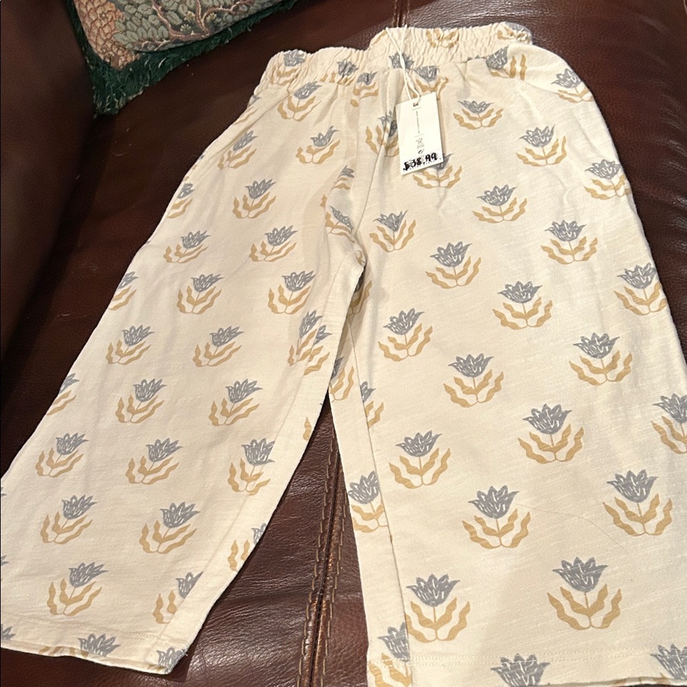 Rylee + Cru Cream and Blue Kids Matching Set - Picture 4 of 5